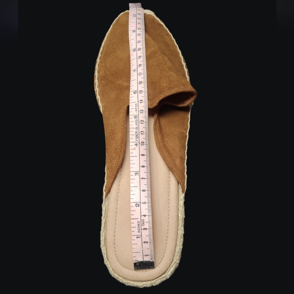 SODA WOMENS CASUAL ROUND TOE OPEN BACK SLIP-ON BROWN ESPADRILLES SIZE-11 - Picture 10 of 10